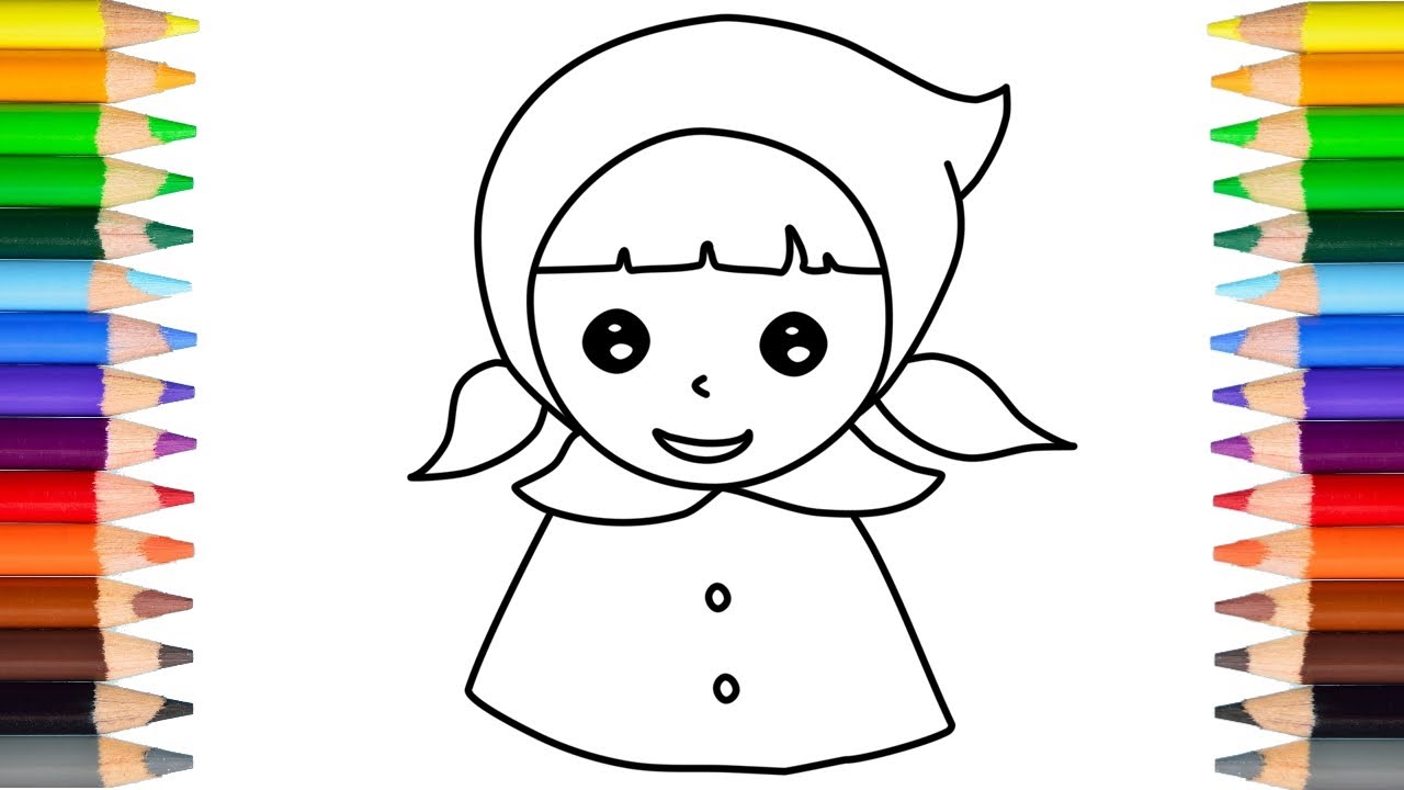 Let S Draw Little Red Riding Hood Drawings For Kids Youtube