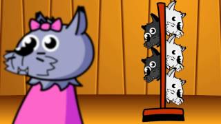 Vignette de la vidéo "Cinco lobitos tiene la loba con letra"