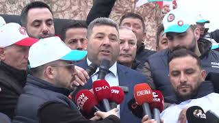 Hak - İş Konfederasyonu Üyeleri, Kazancı Yokuşuna Karanfil, Taksime Çelenk Bıraktı