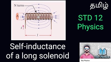 12th Physics || Ln : 4 || EMI &AC || Self-Inductance of a long Solenoid || Tamil