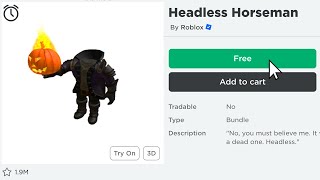 HURRY! ROBLOX ACCIDENTLY MADE HEADLESS FREE!!? 😱