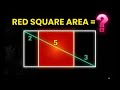 Find the Area of Red Square? | Geometry Puzzle