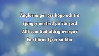 Video thumbnail of "En stjärna lyser så klar (karaoke - lyrics)"
