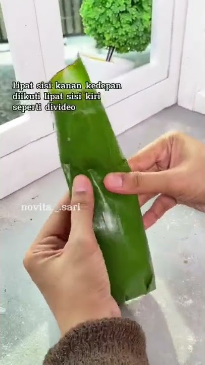 Begini cara Bungkus lontong tanpa tusuk lidi, lebih mudah dan rapi 👌 #tipsandtrick #tipsdapur