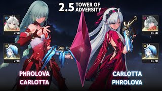 S0 Phrolova and S0 Carlotta! Phrolova Team Showcase | Tower of Adversity | Wuthering Waves 2.5