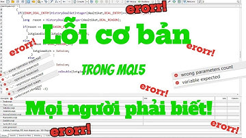 MQL5 Thực Chiến: Cách để tìm và sửa lỗi trong Code MT5  || Trader Dev