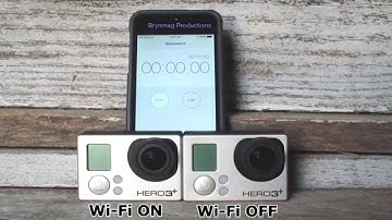 GoPro HERO3+ (Black Edition) Battery Life Test -  Wi-Fi ON vs Wi-Fi OFF