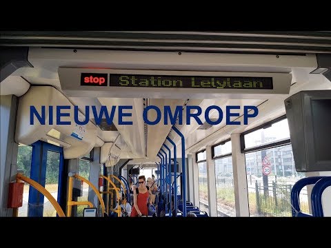 Nieuwe omroep tram - GVB Amsterdam