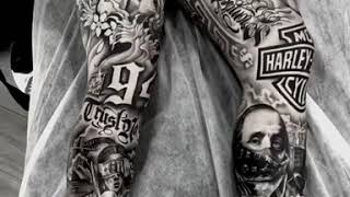 Gangster leg sleeves tattoo pt 2