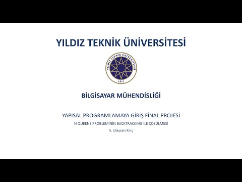 N Queens probleminin Backtracking ile çözülmesi