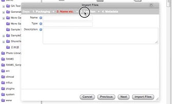 Getting Started on Mediaflux 06: Ingesting data with Asset Finder