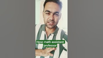 assistant professor level hpsc math