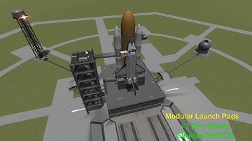 Kerbal Space Program Modular Launch Pads v2.0 Dev Demo: Shuttle Crew Access Arm