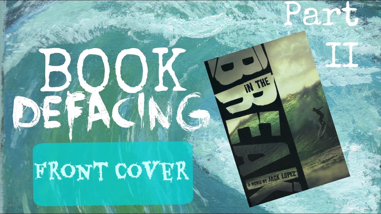 Book Defacing | Ocean painting Time lapse - Front Cover