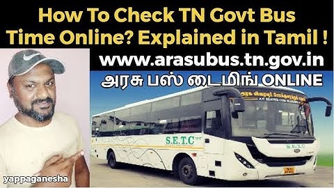 How to Check Government Bus Timings Online | Arasu Bus app in Tamil | #tnstc #setc