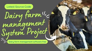 Dairy farm management system project in php | Dairy farm management software free | php source code screenshot 3