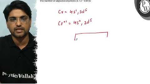 The number of unpaired electrons in \( \mathrm{Cr}^{+} \)will be \(...