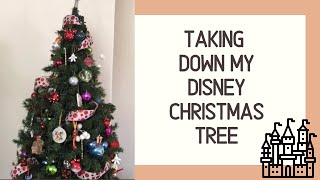 Taking down my Disney Christmas Tree