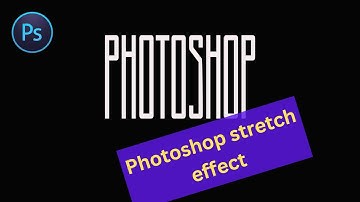 stretch text effect in photoshop|| Stretched Text Effect