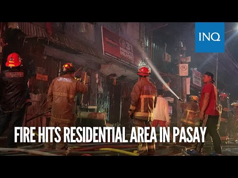 Fire hits residential area in Pasay