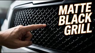 Matte black mesh grill for 03-07 Cadillac CTS by Spec-D Tuning