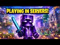 Minecraft Playing in Servers 😎 #mcfleet      #live #gamerfleet #minecraft #viral