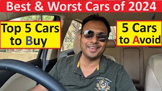 5 CARS TO AVOID BUYING IN 2024. BEST & WORST SELLING CARS !!