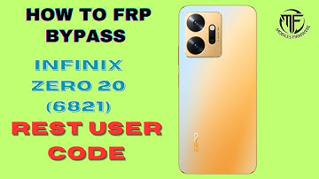 INFINIX ZERO 20 FRP BYPASS WITHOUT PC/INFINIX X6821 FRP LOCK/How To FRP Bypass INFINIX ZERO 20