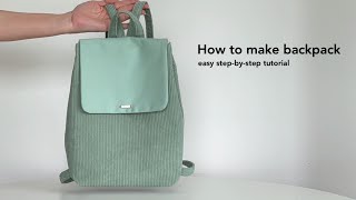 DIY Backpack | How to make mini backpack