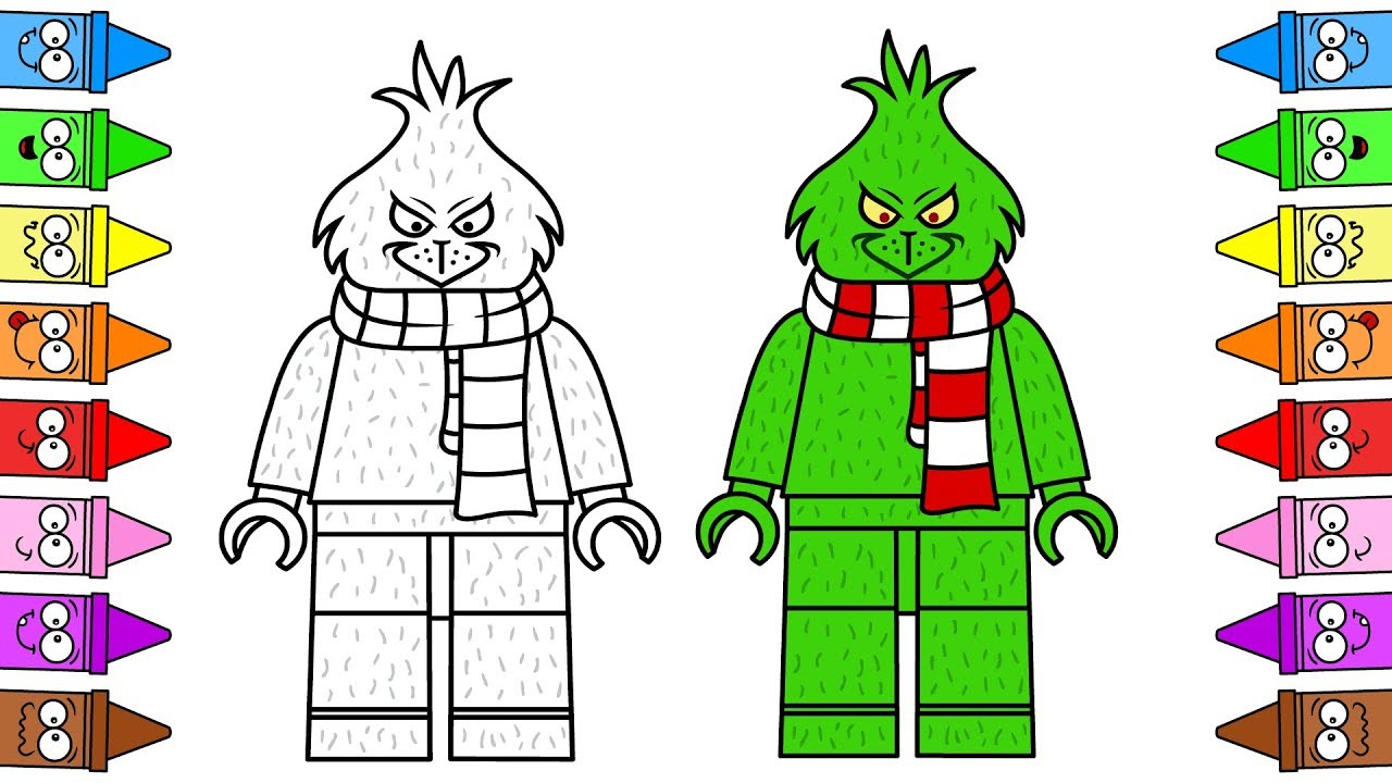 Jak Narysować Grincha Rysunki świąteczne Dla Dzieci Grinch Lego