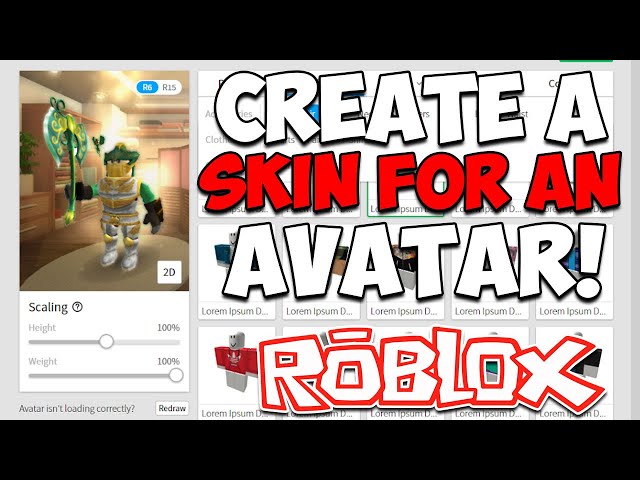 create a skin for your roblox avatar