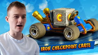 Unlocking the Iron Checkpoint Crate! (Crash Team Racing)