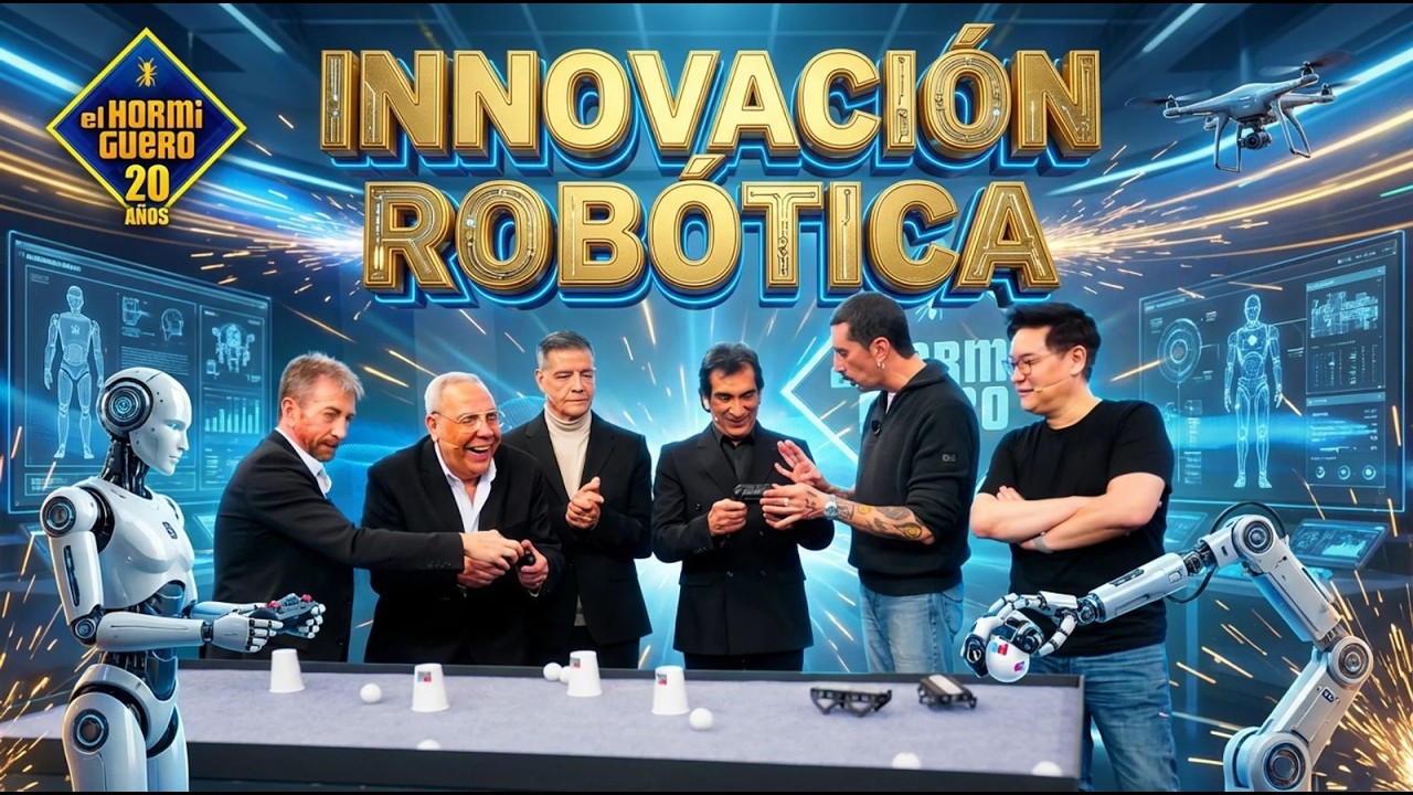 Marron presenta los robots BALLU y MiniQ con el Dr. Dennis Hong - El Hormiguero
