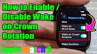 Apple Watch 9: How to Enable/Disable Wake on Crown Rotation