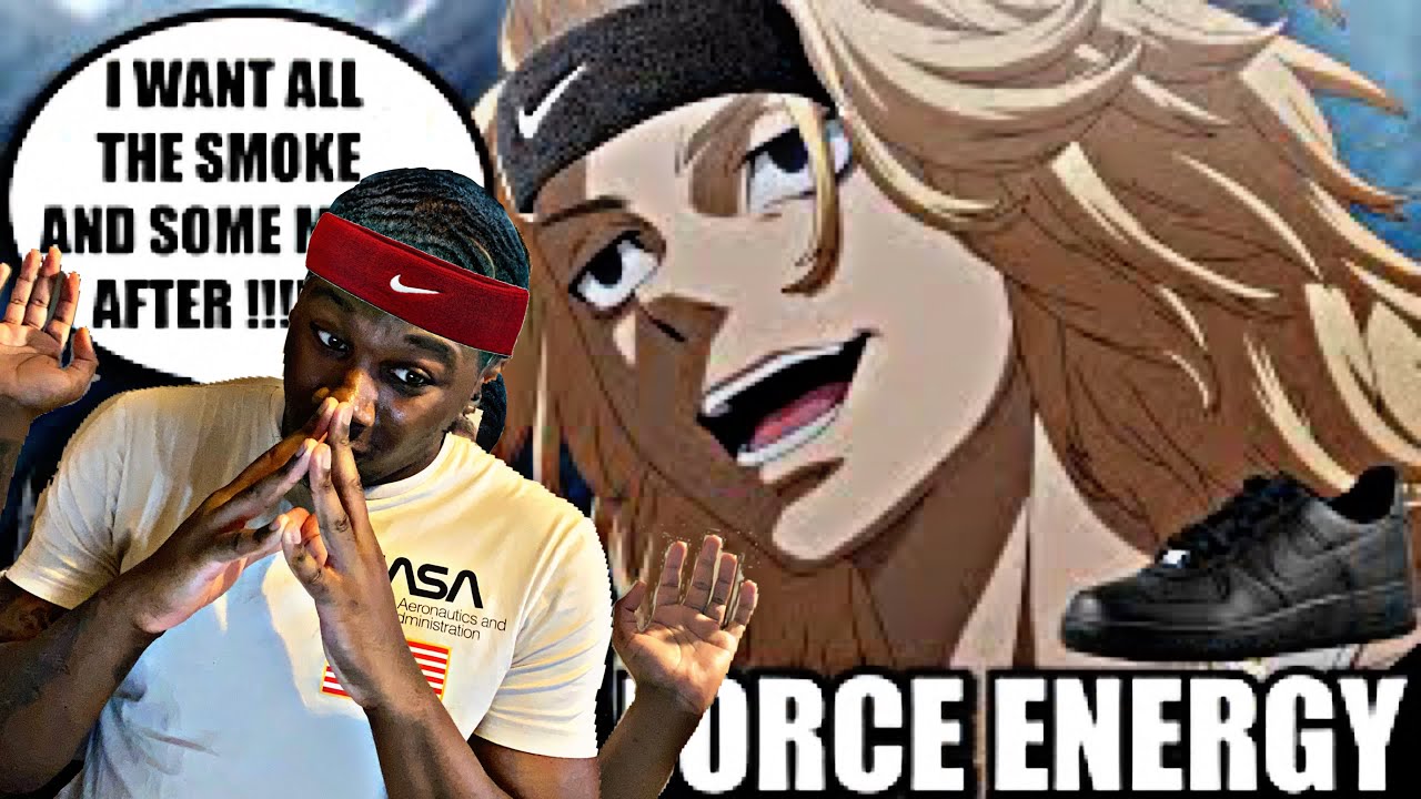 TSU РЕАКЦИЯ НА TOKYO REVENGERS = BLACK AIR FORCE ENERGY АНИМЕ @Cj_DaChamp