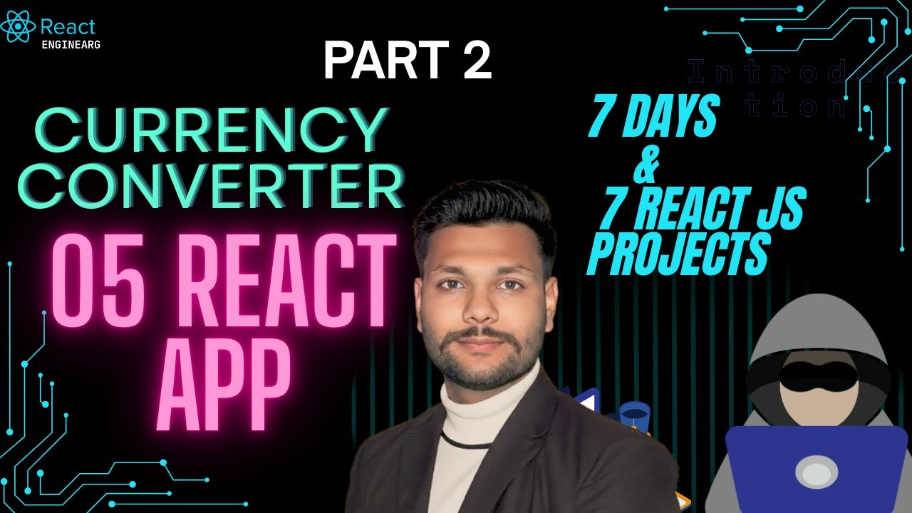 Currency Converter App in React 💱 | Project Setup & UI Design | Day 5 | Part 2 | EnginearG | React