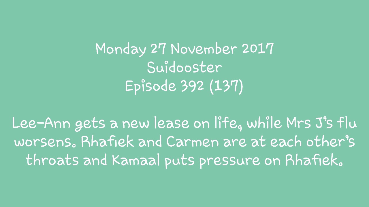 Suidooster 27 November 2017 Teaser