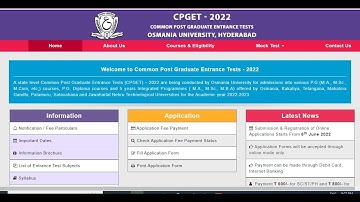 ts cpget 2022 notificationts | cpget 2022  application
