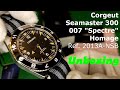 Corgeut Seamaster 300 &quot;007 Spectre&quot; homage - unboxing, review and timegrapher check