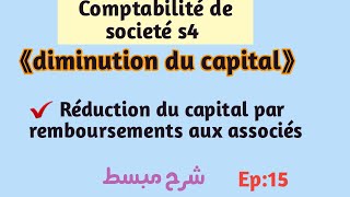 Épisode 15 : Réduction du capital par remboursements aux associés / بدرجة