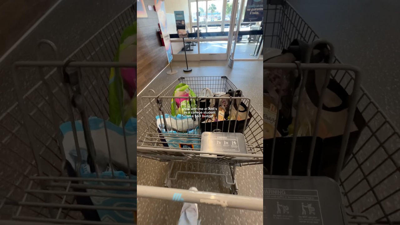 shop with me at Aldi’s as a college student on a budget 🤍