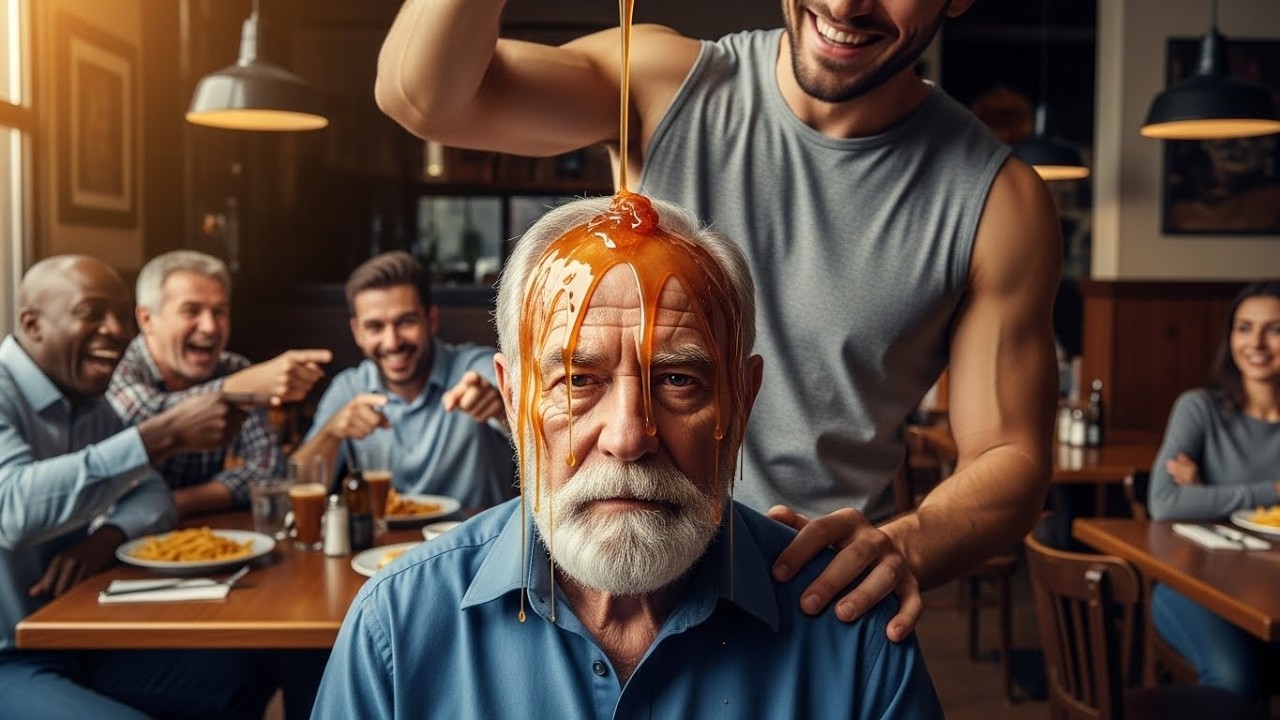 De koffie stroomde over zijn grijze haar. De jongen lachte, zijn vrienden vielen bij. Het café werd stil. De oude man deed zijn ogen dicht – hij hoorde golven en commando's, geen lachen. Toen...
