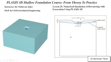 Lesson 25. Numerical Simulation of Dewatering with Excavation Using PLAXIS 3D