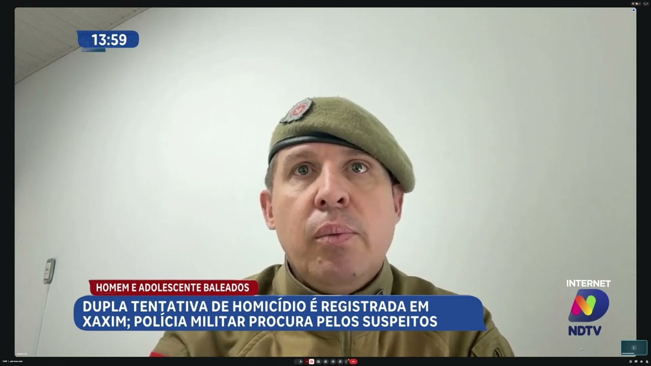 Caso de dupla tentativa de homicídio mobiliza polícia em Xaxim