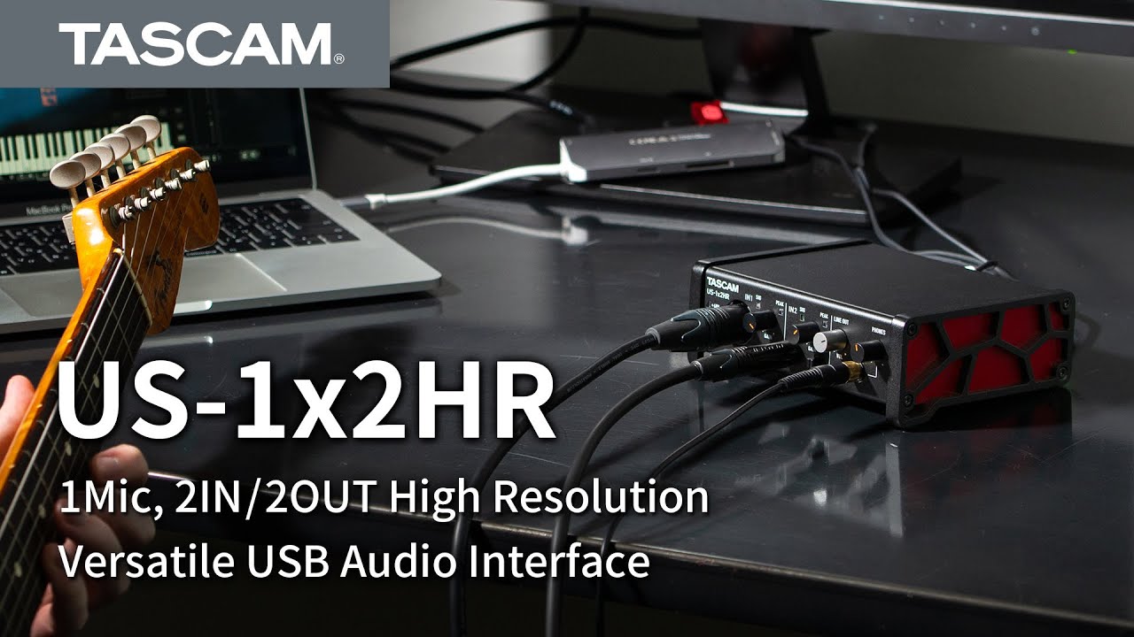 TASCAM US-1x2HR Audio Interface Feature Check Video