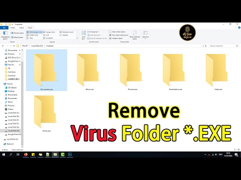 एंटीवायरस का उपयोग किए बिना कंप्यूटर से वायरस फ़ोल्डर *.exe कैसे हटाएं
