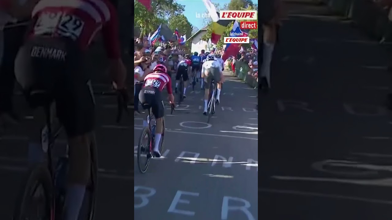 🇧🇪🚴La CHUTE d'Evenepoel à 36km de l'arrivée