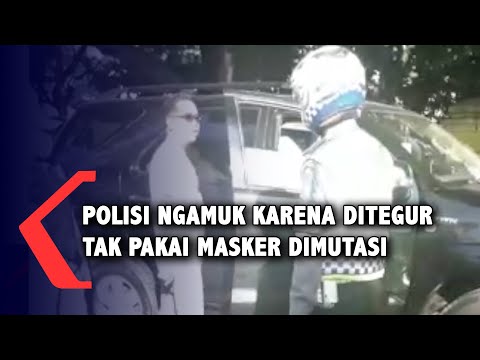 Viral! Ngamuk karena Ditegur Tak Pakai Masker, Polisi Bandung Ini Akhirnya Dimutasi!