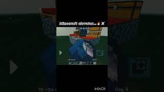 Minecraft elevator...🔥☠️ #minecraft #viral #shorts