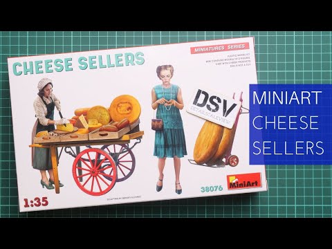 Video: MiniArt 38076 prodejci sýra 1/35 (Cheese Sellers)